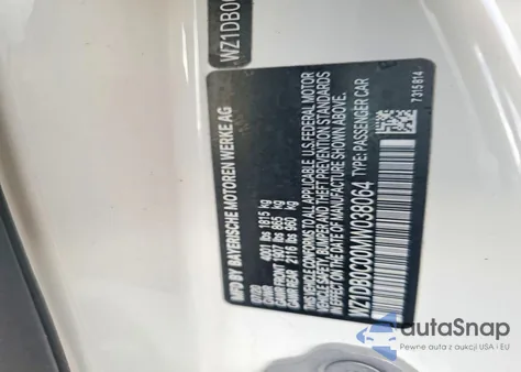 2021 Toyota Supra Base z USA, uszkodzony, nr VIN WZ1DB0C00MW038064